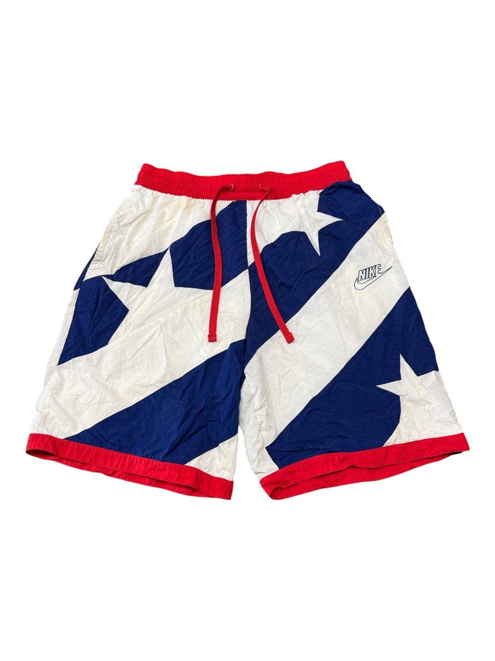 Nike Dri-Fit Throwback Basketball Athletic Shorts American Flag Sz L